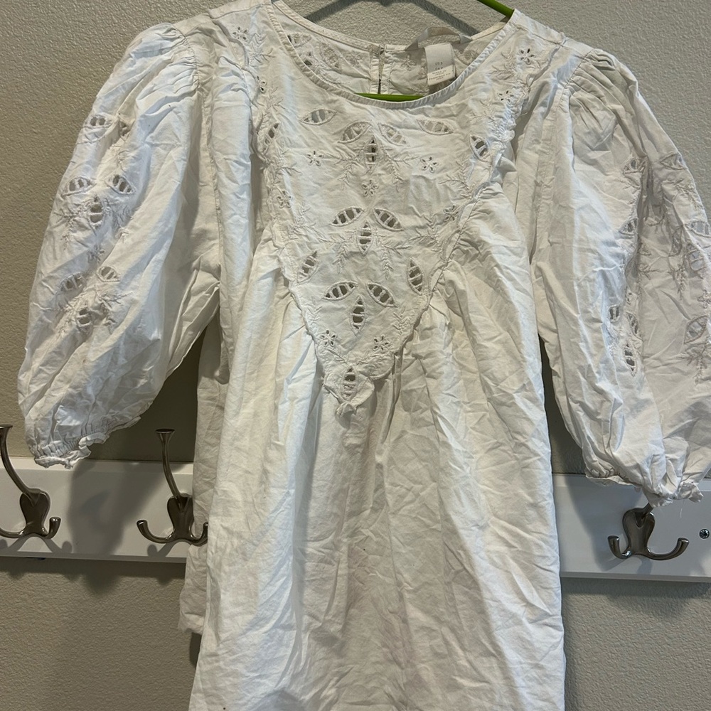 White Eyelet Blouse